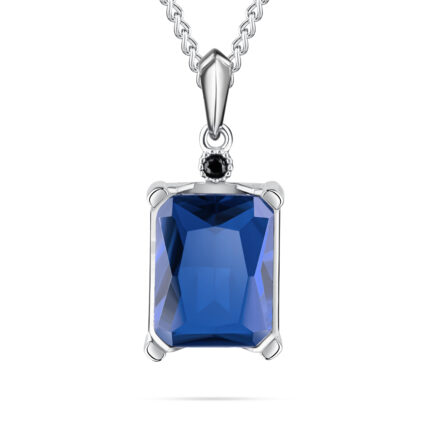 Blue zircon pendant only